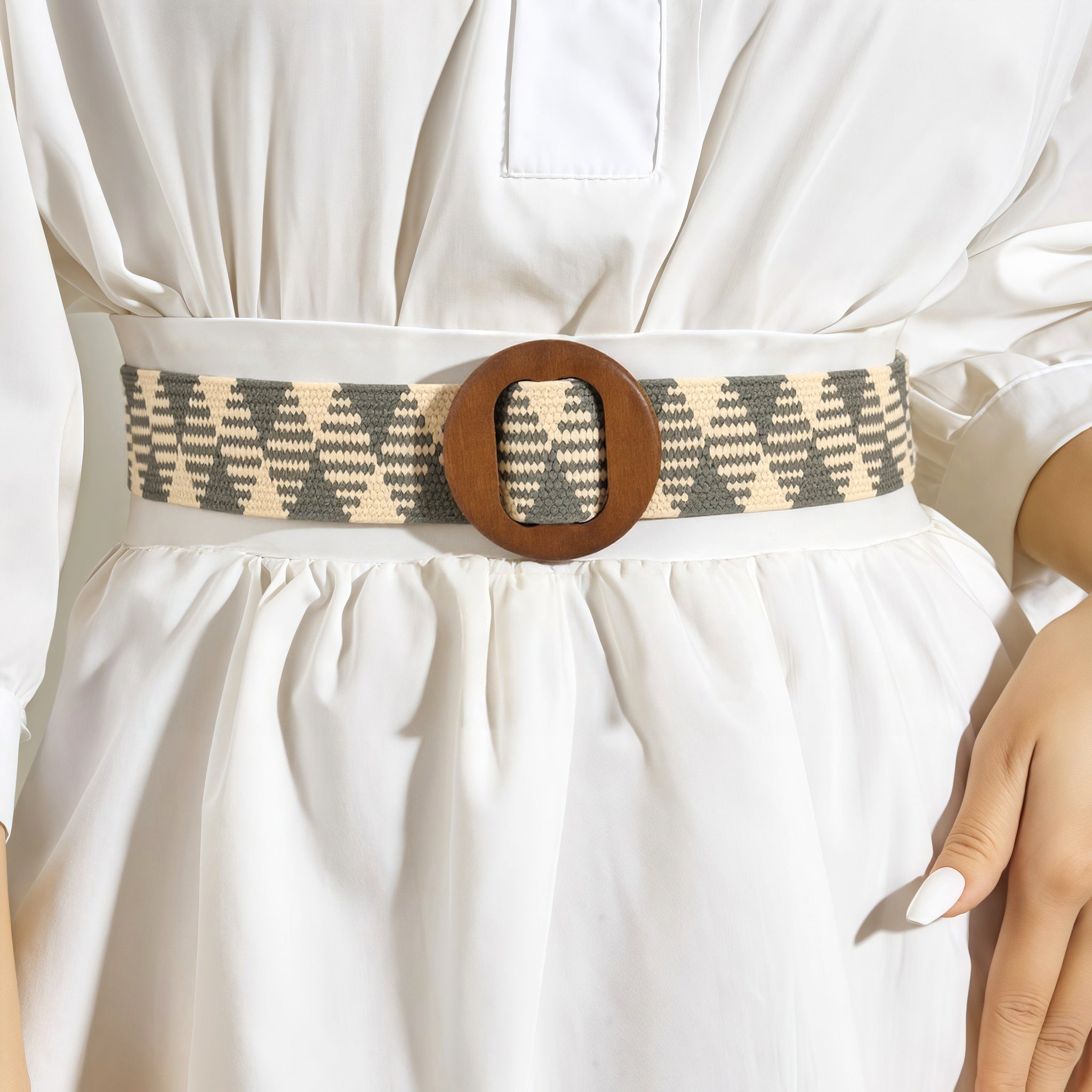 Salty Nutmeg Nomad Brown Buckle Belt
