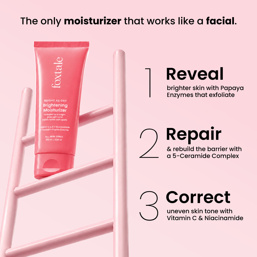 Foxtale Vitamin C & Papaya Enzyme Daily Brightening Moisturizer