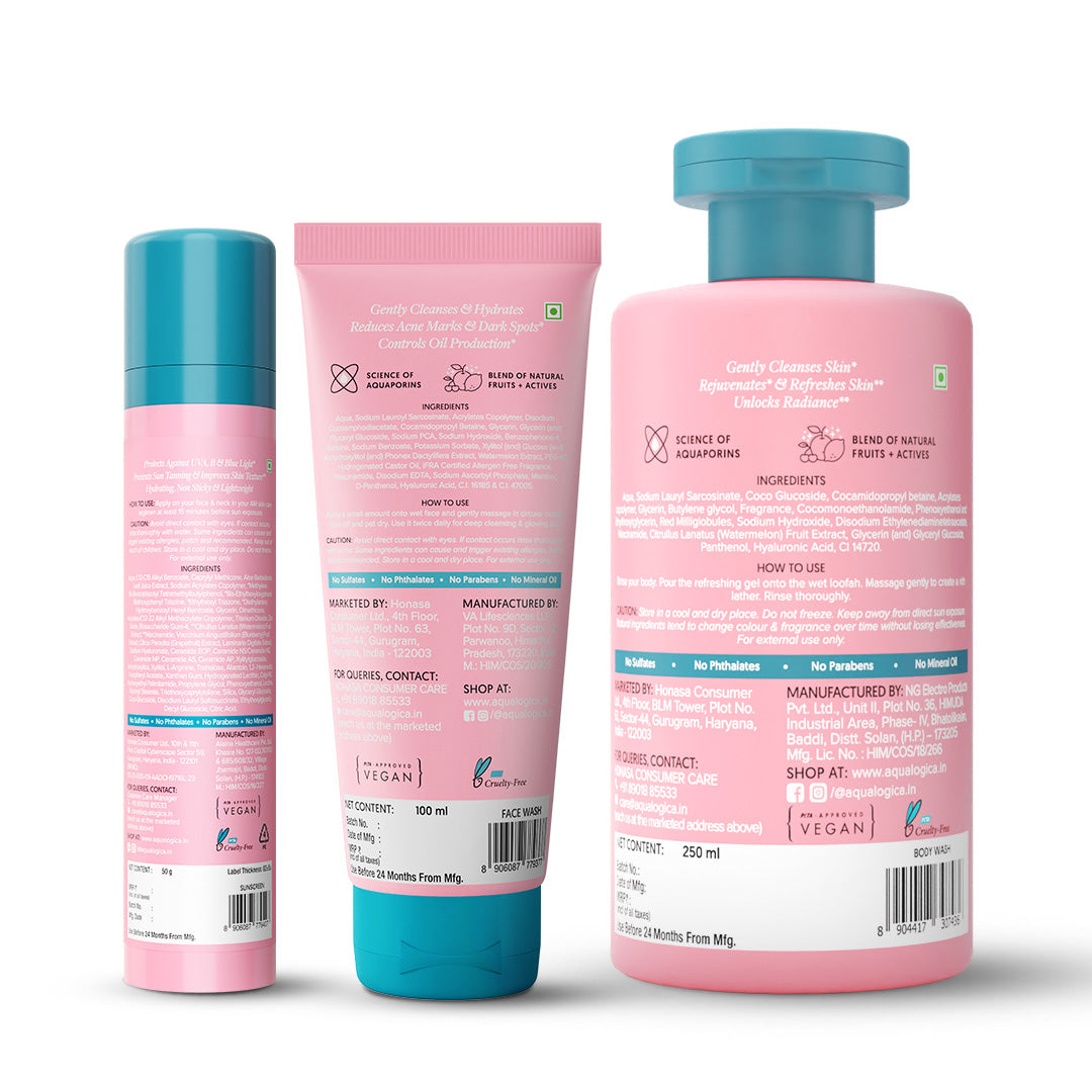 Aqualogica Bright & Radiant Skin Trio