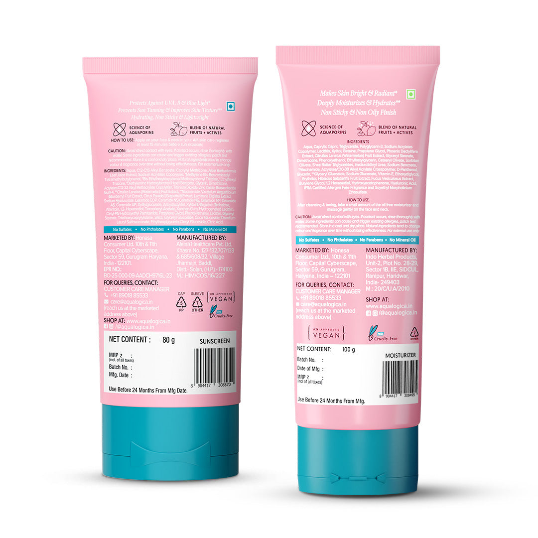 Aqualogica Radiance+ Plump & Protect Combo