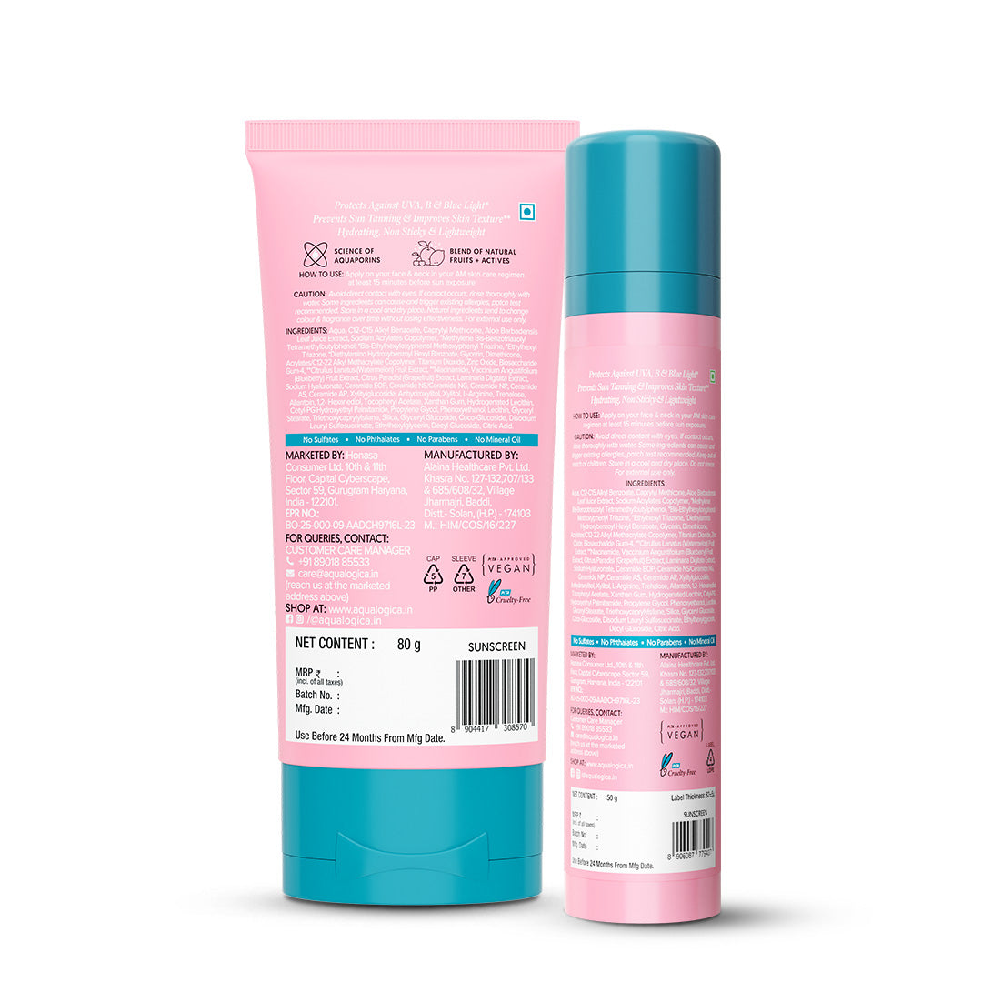 Aqualogica Radiance+ Sunscreen Duo