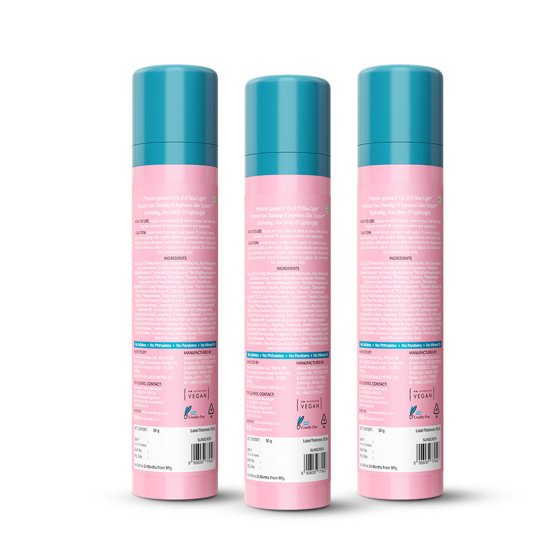 Aqualogica Radiance+ Dewy Sunscreen Spf 50 & Pa++++