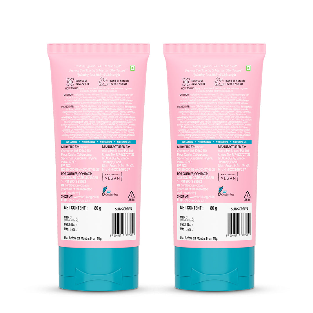 Aqualogica Radiance+ Dewy Sunscreen Spf 50 & Pa++++