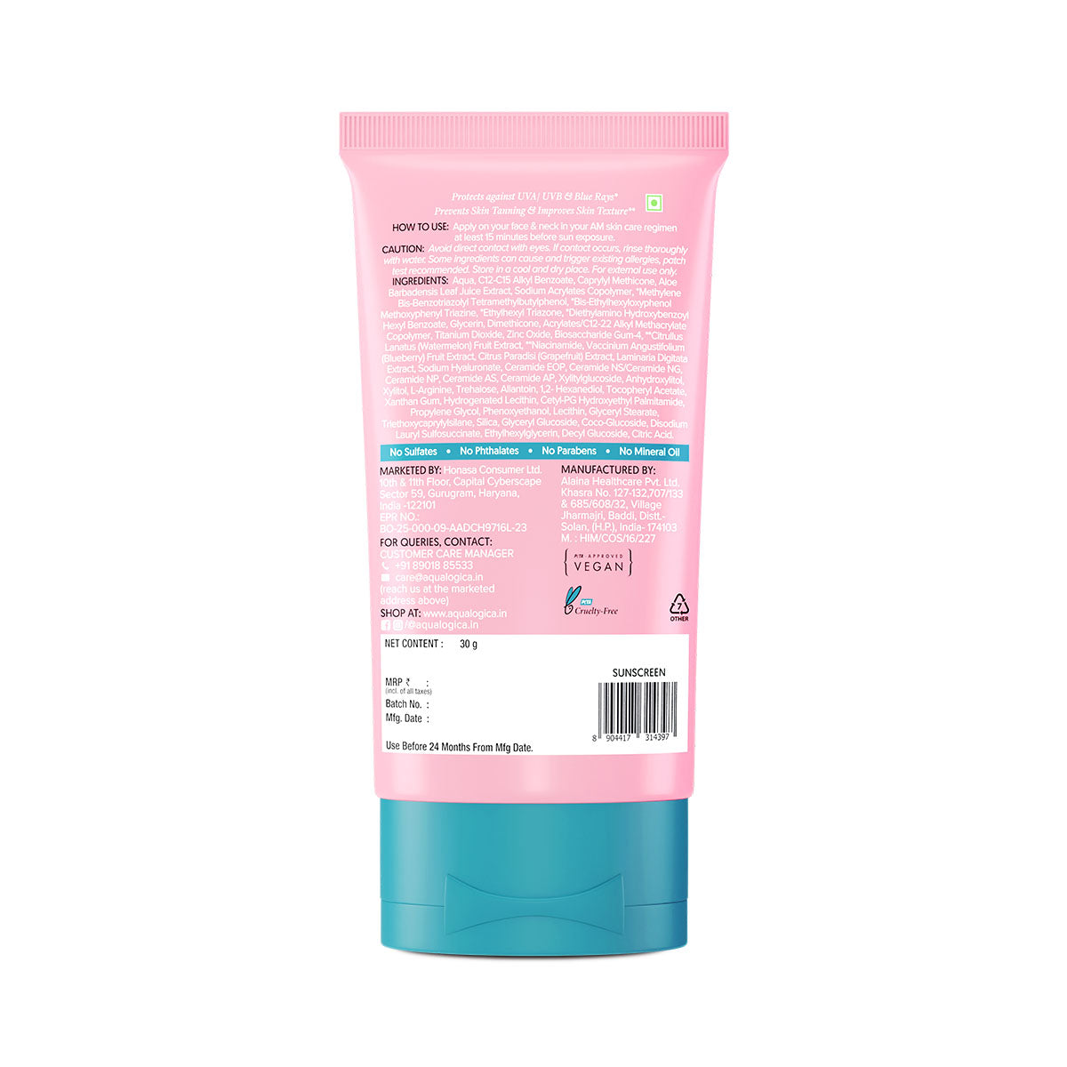 Aqualogica Radiance+ Dewy Sunscreen Spf 50 & Pa++++