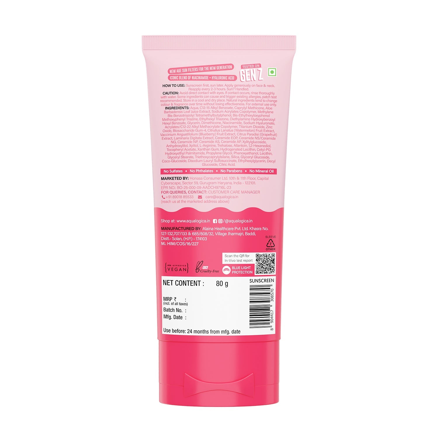 Aqualogica Radiance+ Dewy Sunscreen Spf 50 & Pa++++