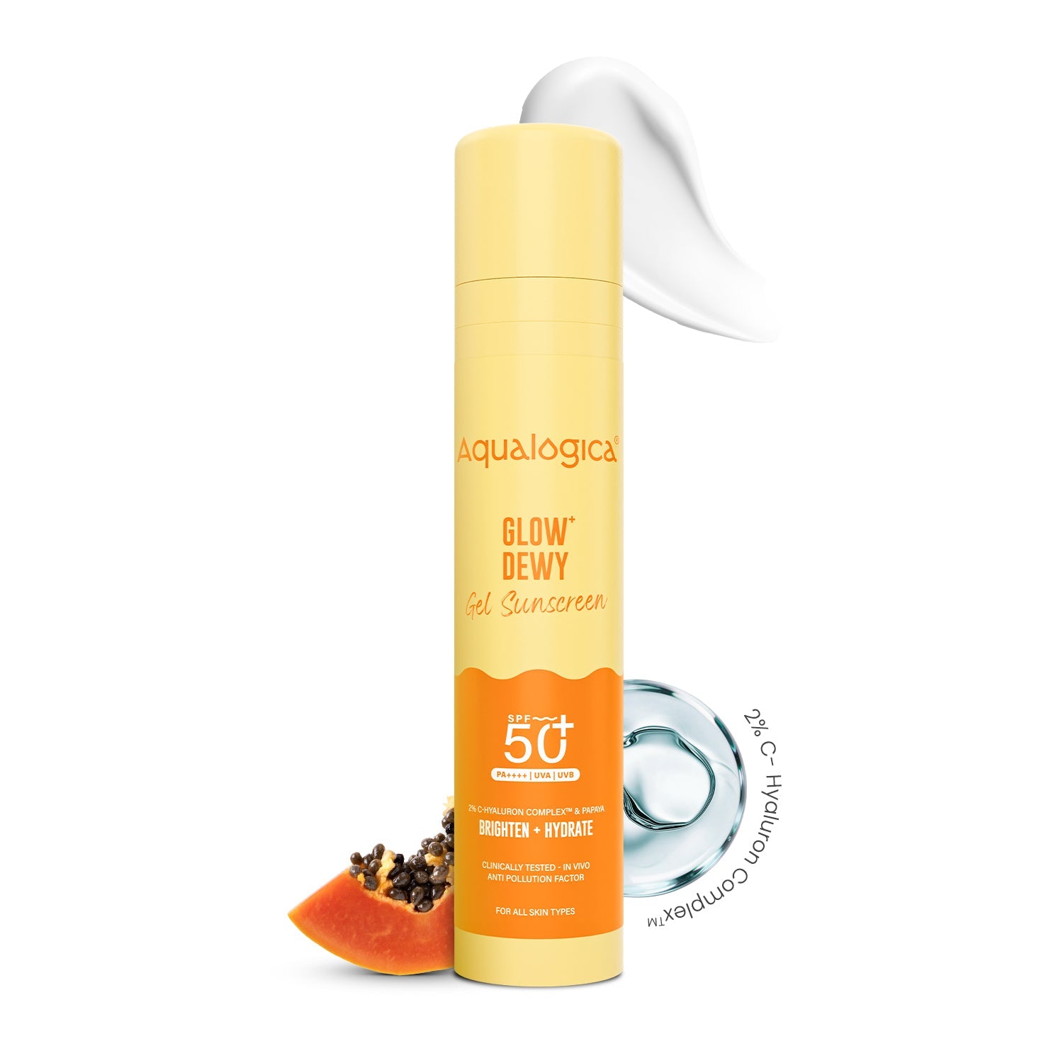 Aqualogica Glow+ Dewy Gel Sunscreen In-Vivo Tested Spf 50+ Pa++++