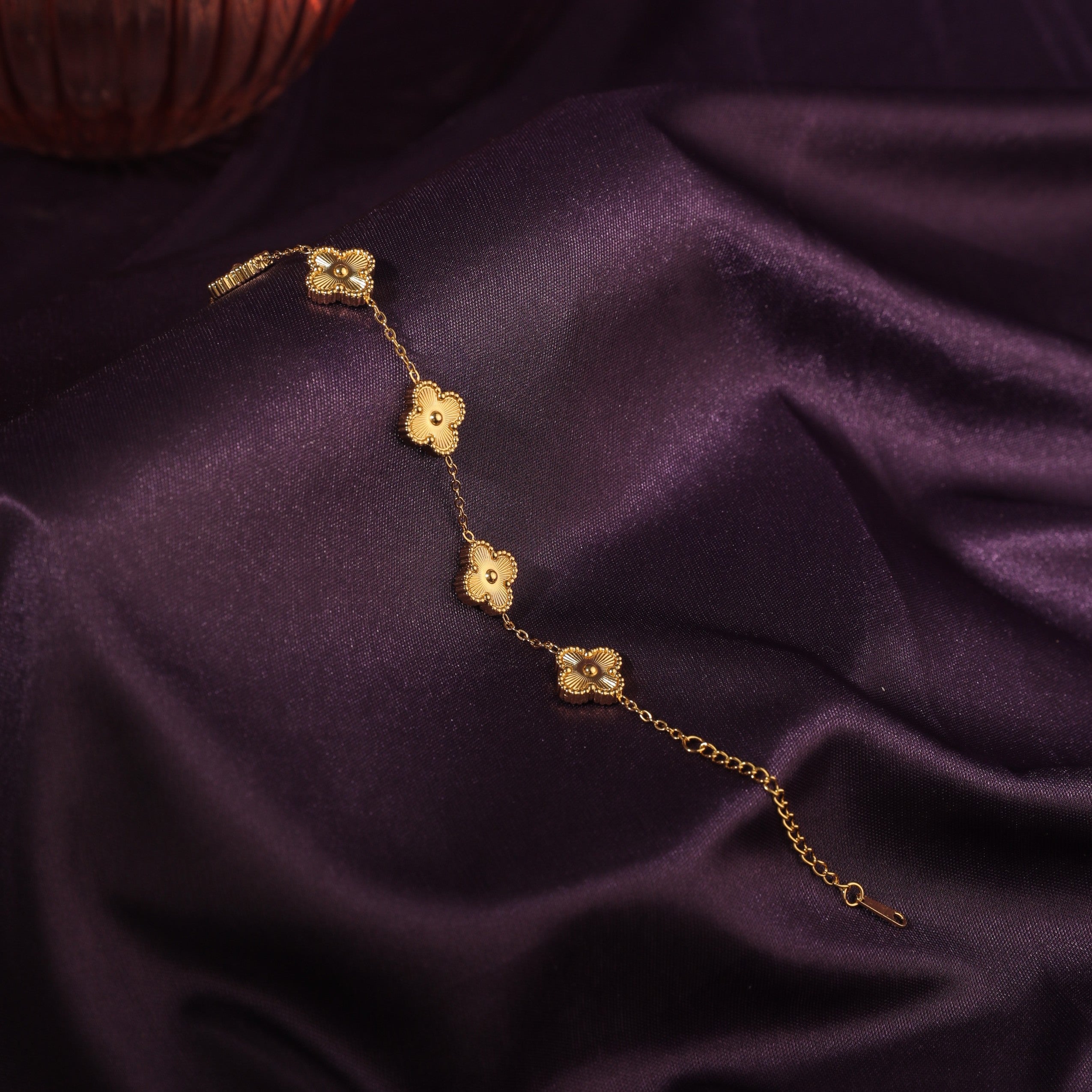 Salty Golden Luck Leaflet Bracelet