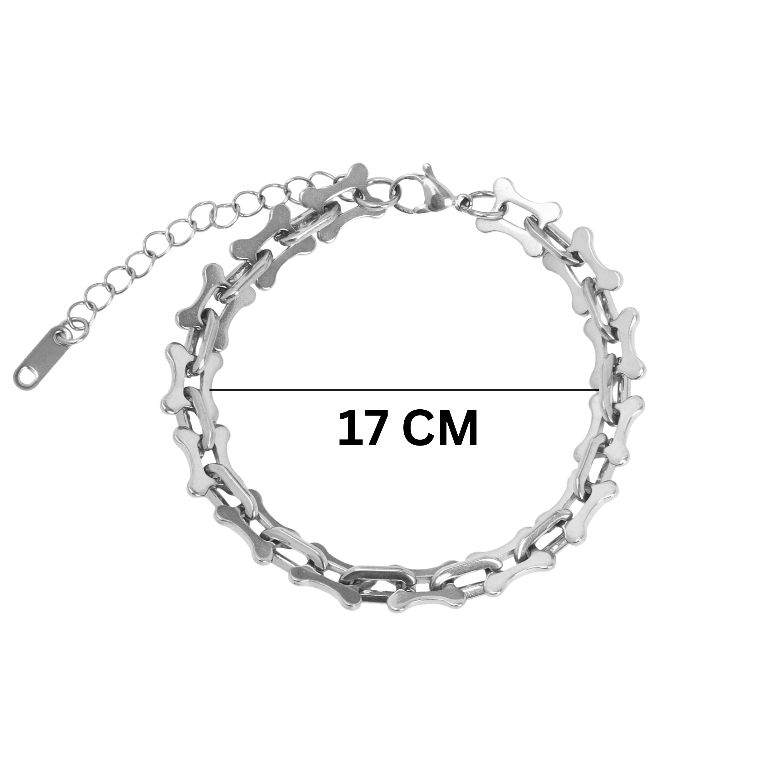 Salty Dainty Chain Silver Bracelet