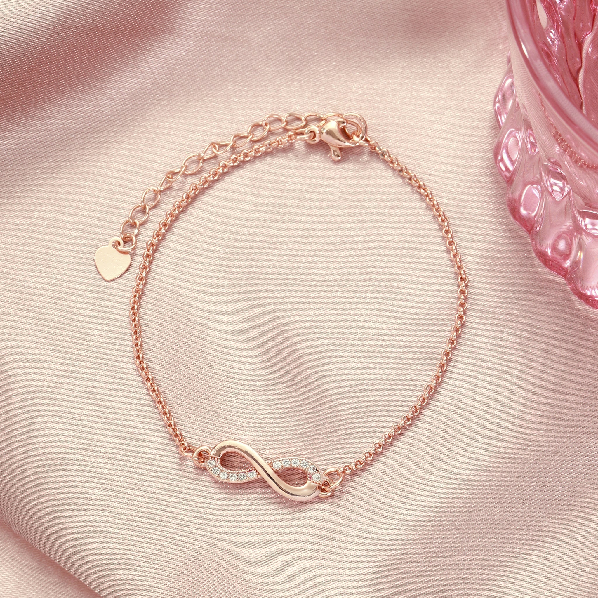 Salty Forever Linked Infinity White Bracelet