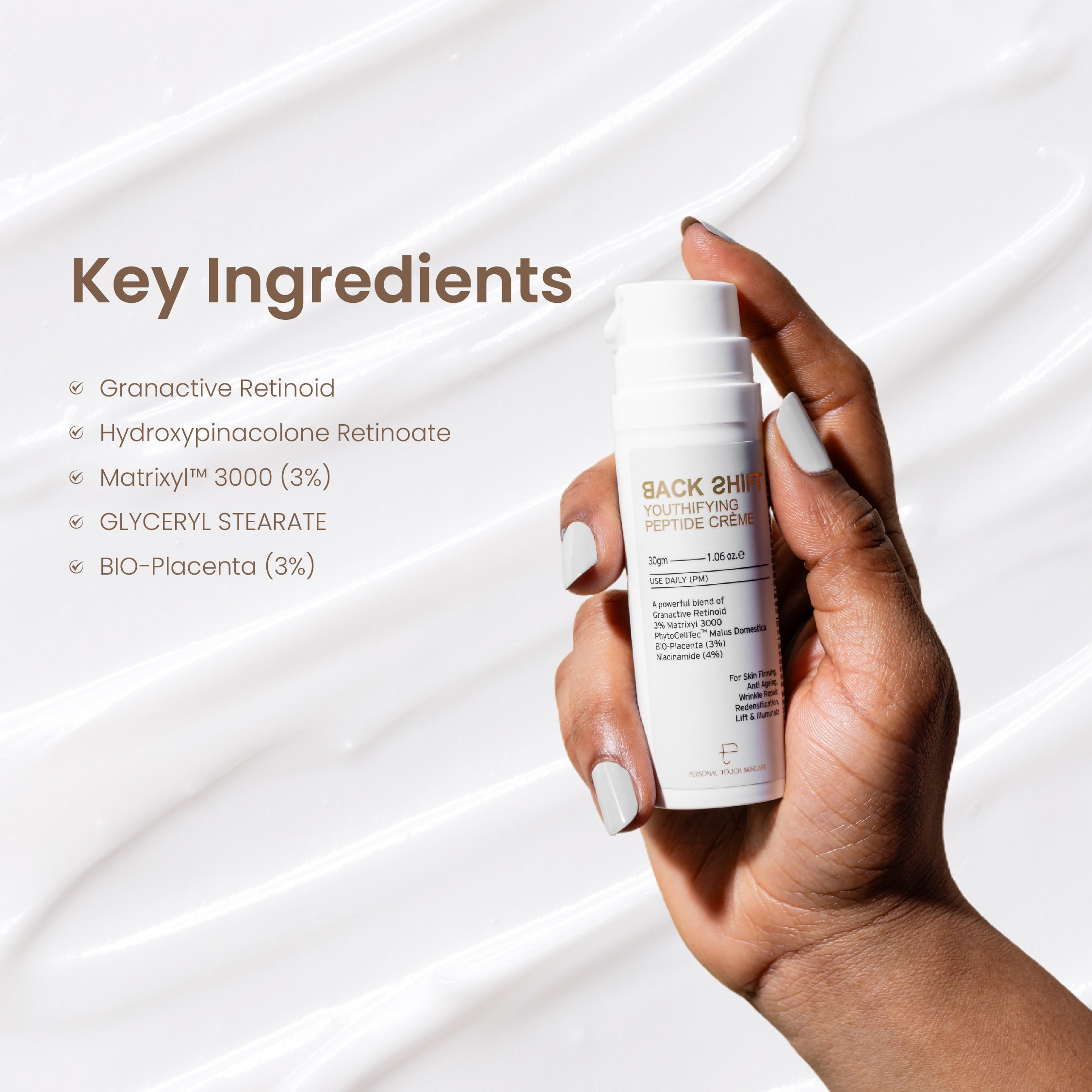 Personal Touch Backshift Anti Ageing Peptide Cream 30g
