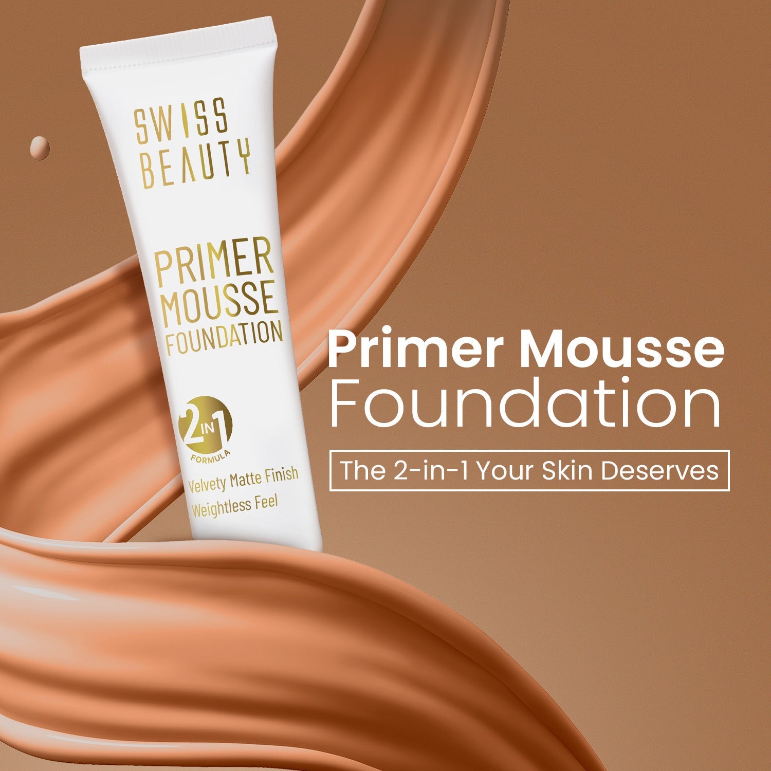 Swiss Beauty Primer Mousse Foundation