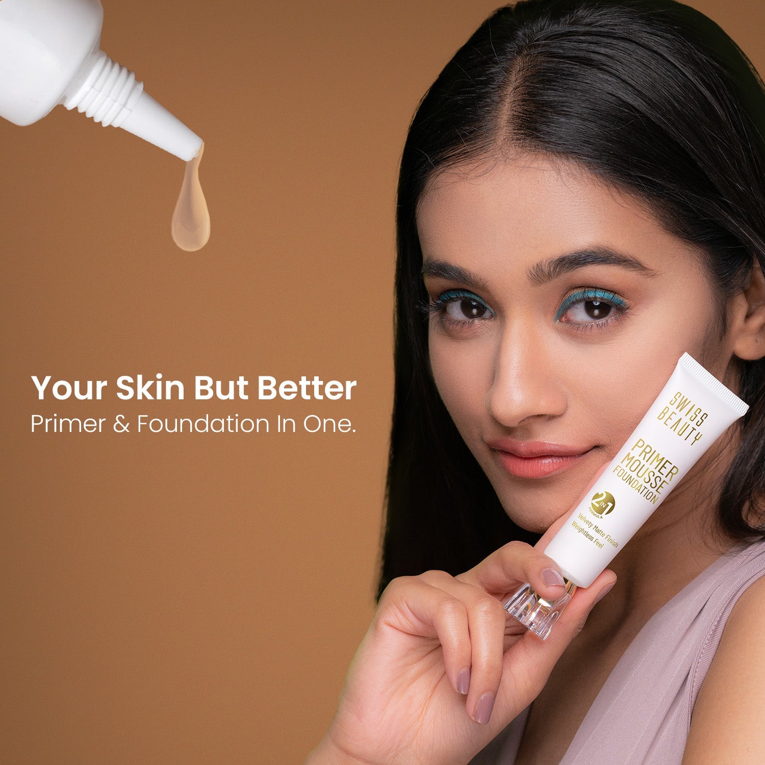 Swiss Beauty Primer Mousse Foundation