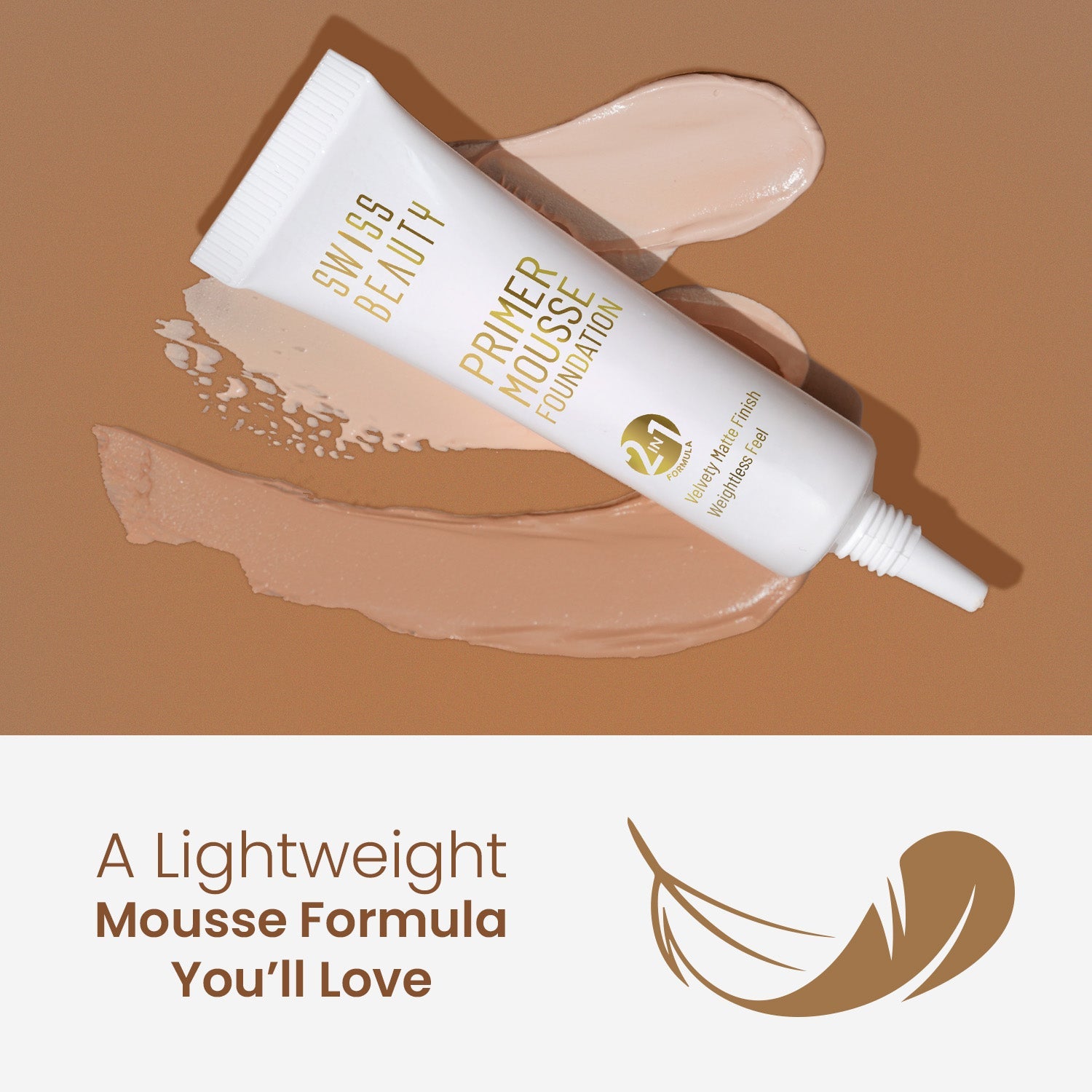Swiss Beauty Primer Mousse Foundation
