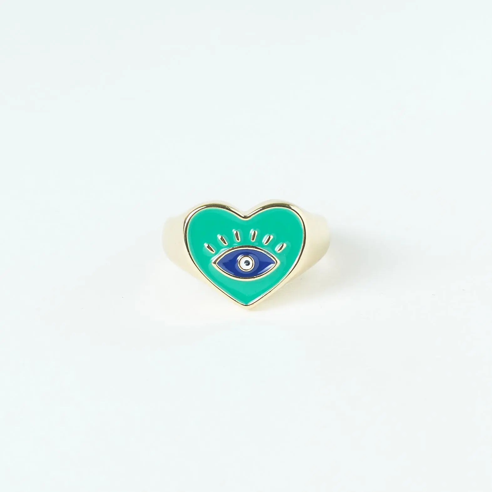 Salty Bella Evil Eye Love Ring`