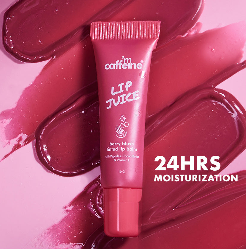 mCaffeine Lip Juice Tinted Lip Balm - Berry Blush