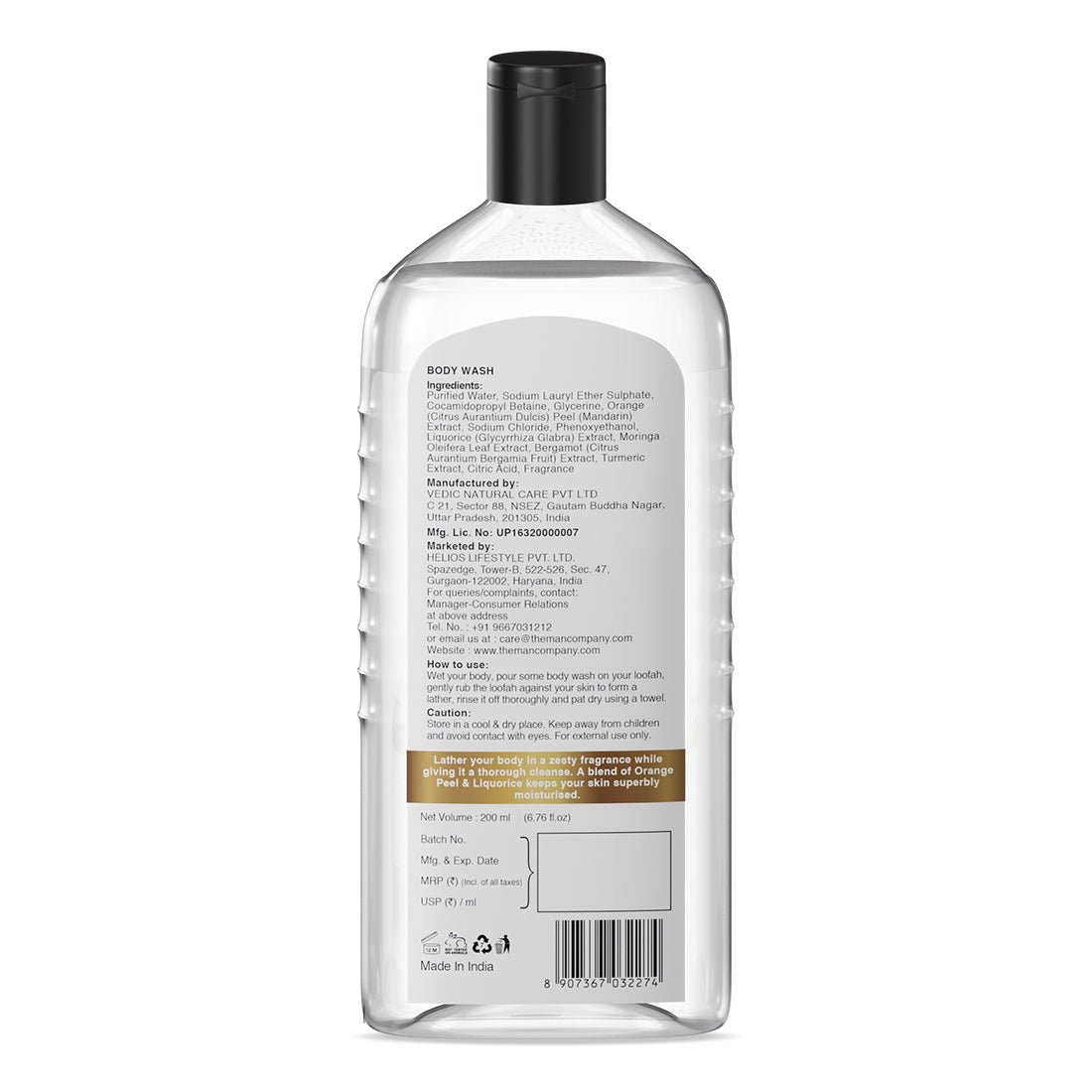 The Man Company Blanc Body Wash - 200ml