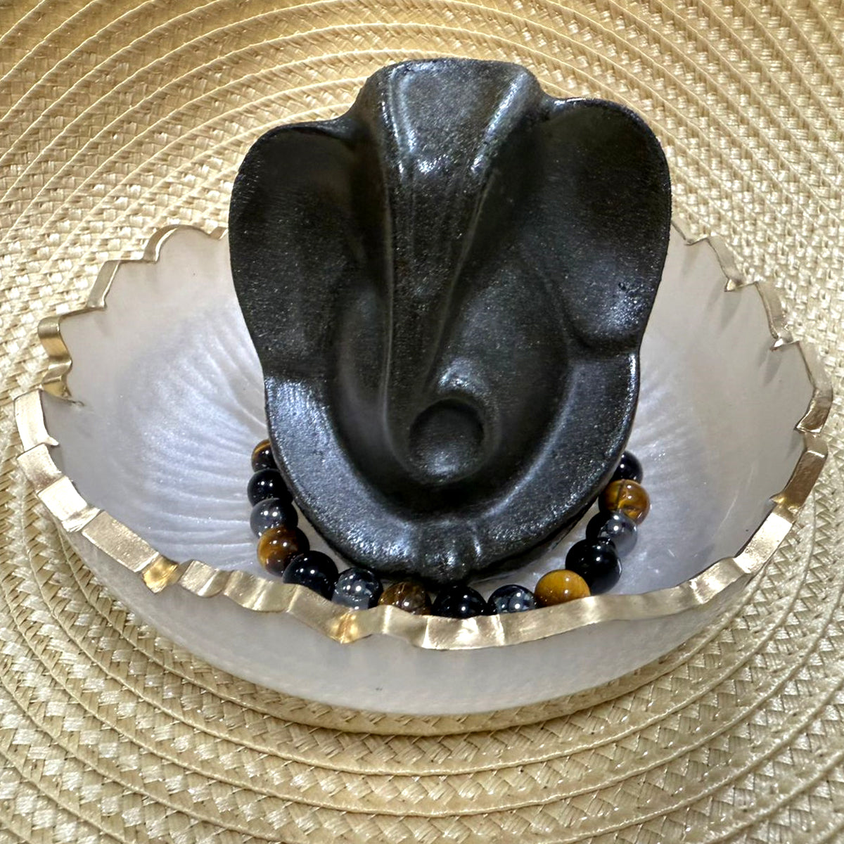 The glow rituals Lord Ganesh Ji With Bowl And Bracelet