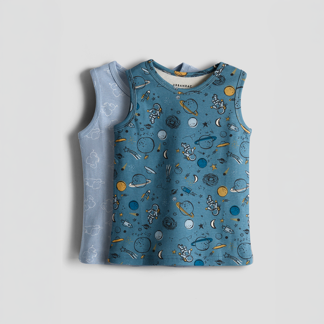 Urbanrac 2-Pack Cotton Vest Tops
