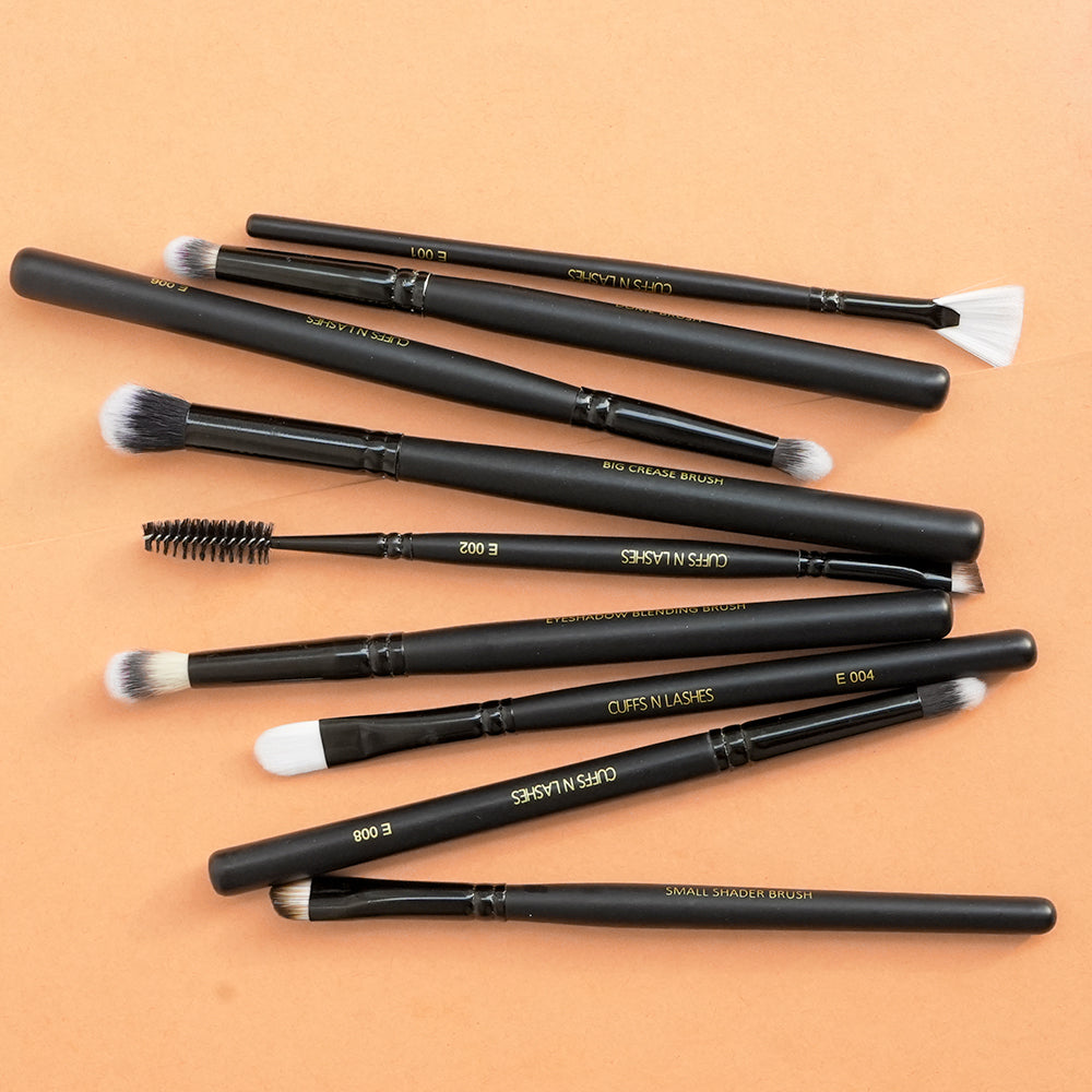 Cuffs N Lashes Eye Brushes Set Of 9