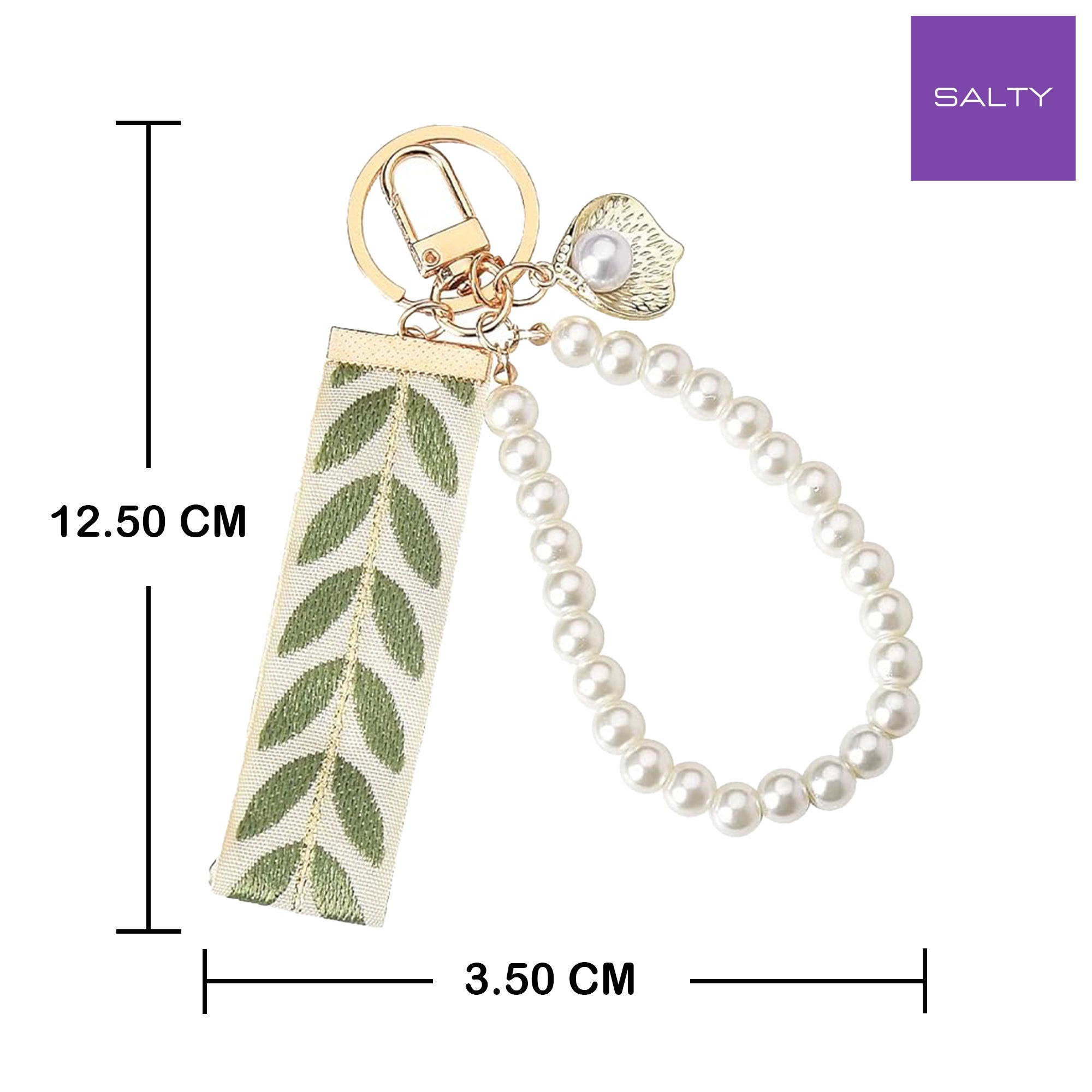 Salty Pearl Whimsy Tassel Bag Charm