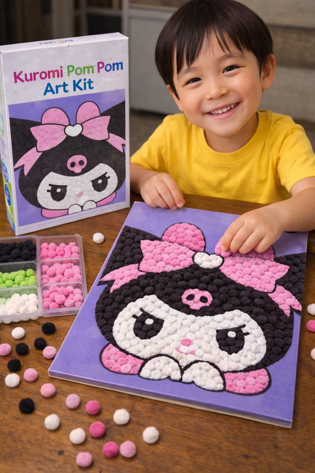 Dimorra Pom Pom Art Kit - Kuromi