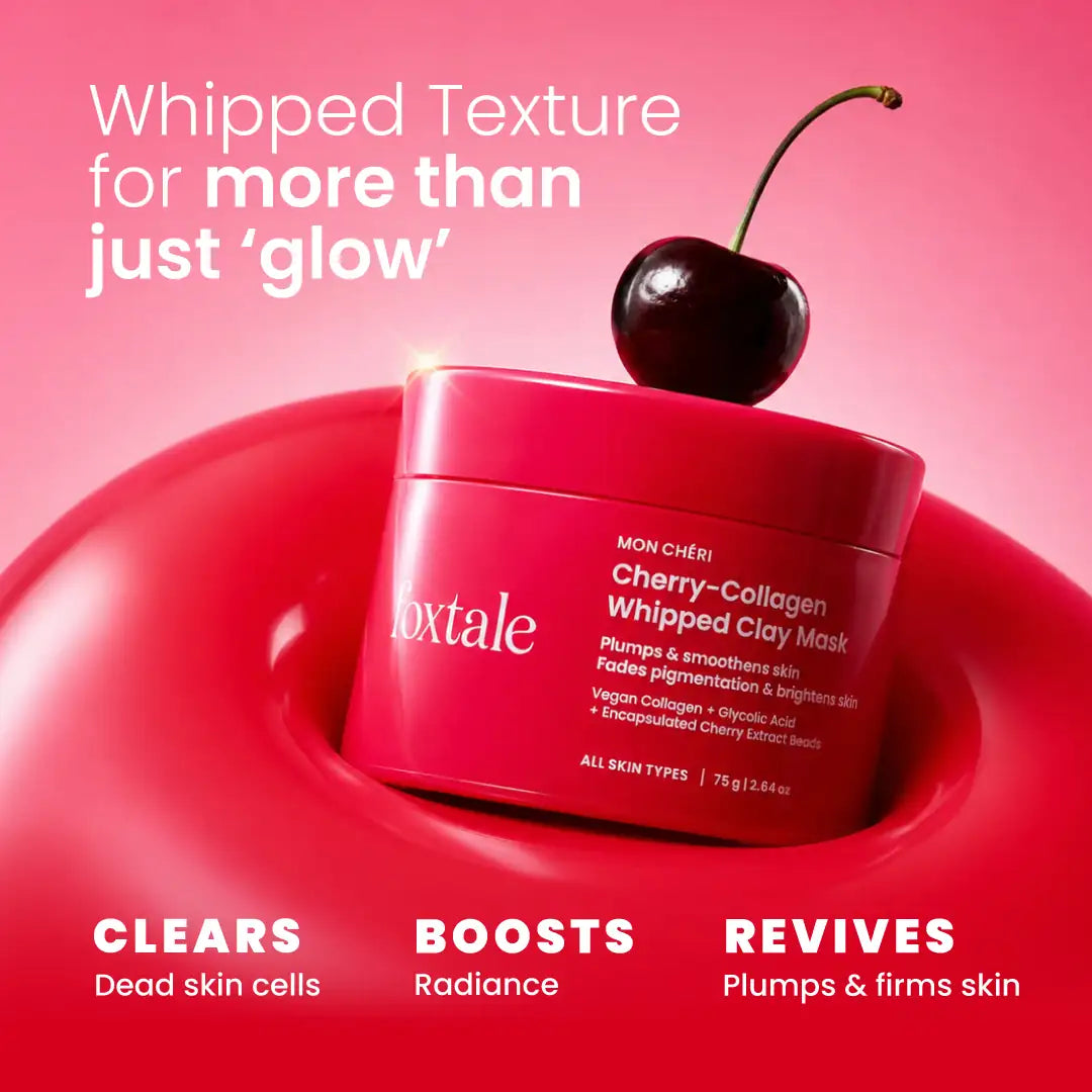 Foxtale Cherry Collagen Clay Mask + Radiance De-Tan Mask (combo)