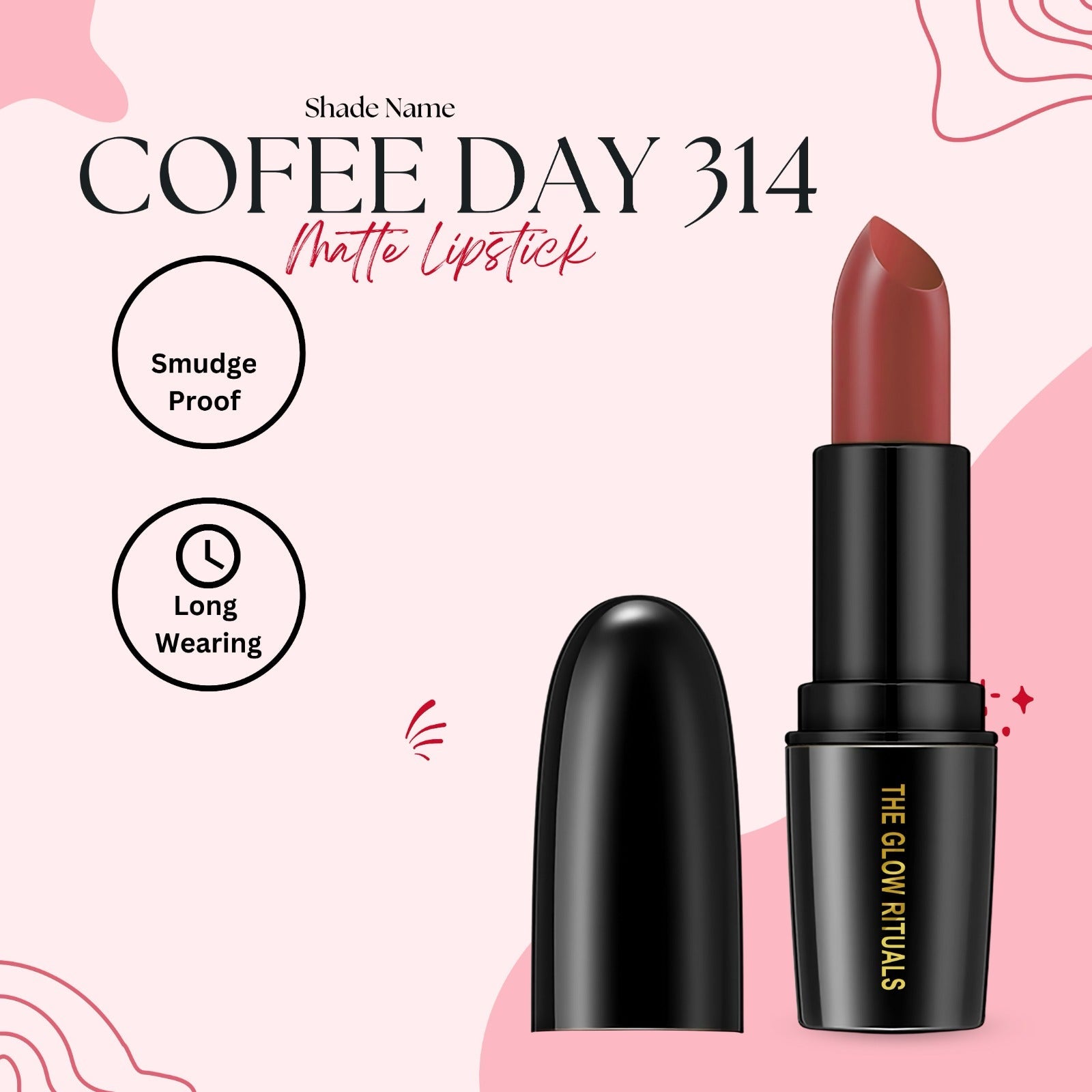 The glow rituals Coffee Day Lipsticks - 4g