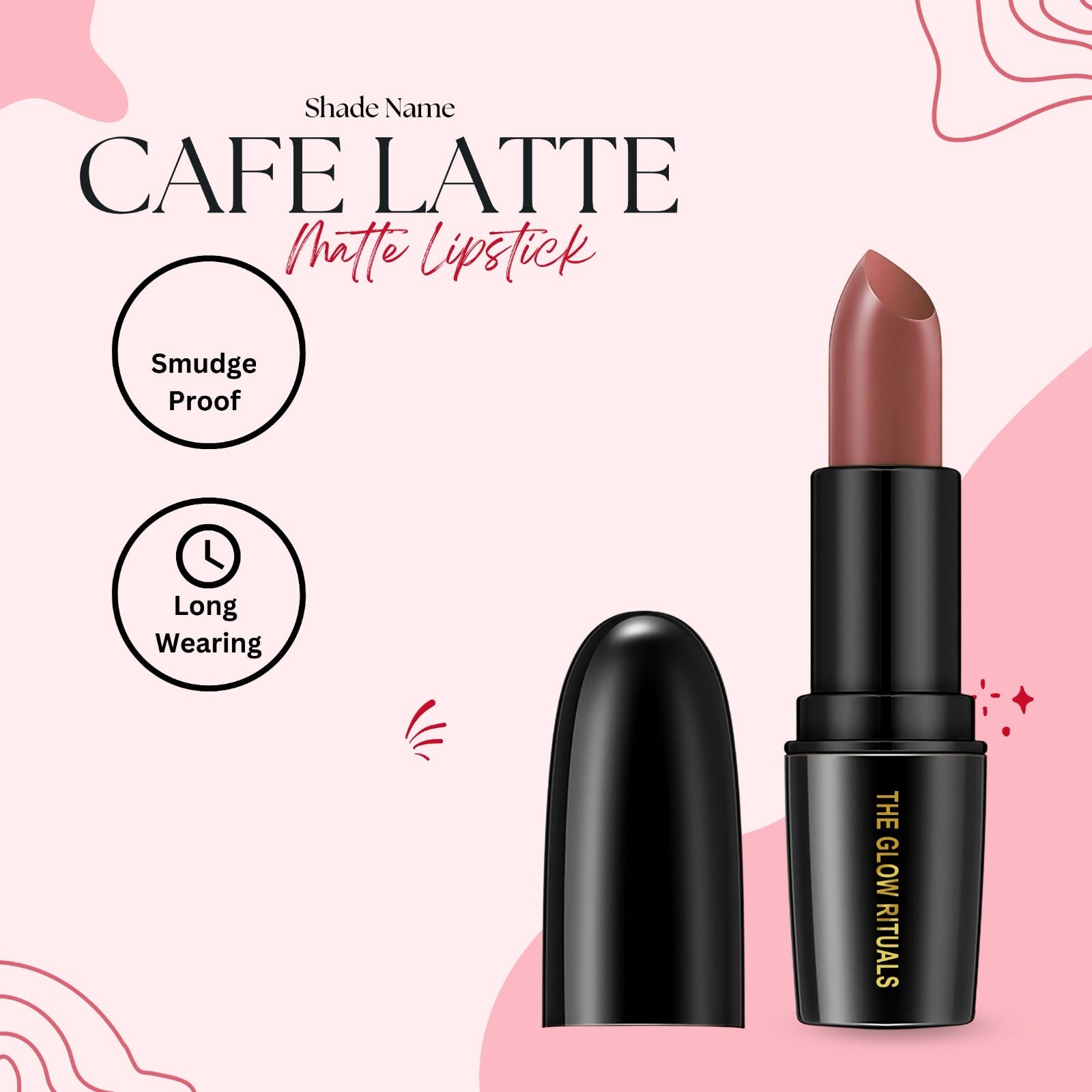 The glow rituals Caffe Latte Lipsticks - 4g