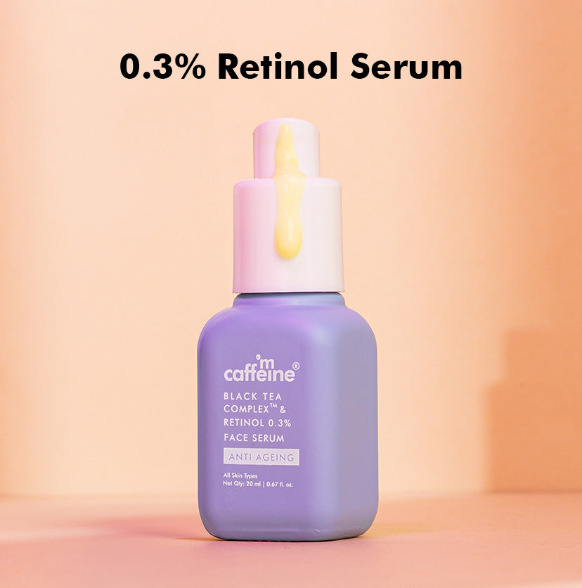 mCaffeine 0.3% Retinol & Black Tea Complex Anti-Ageing Face Serum - 20ml
