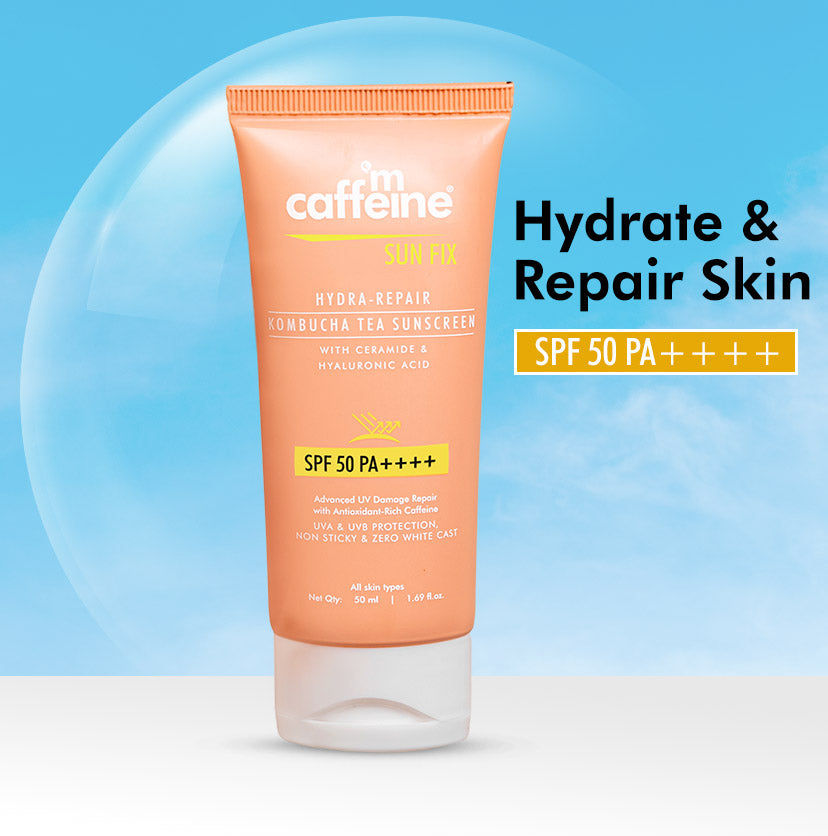 mCaffeine Hydra Repair Kombucha Tea Sunscreen Spf 50 Pa++++ With Ceramides