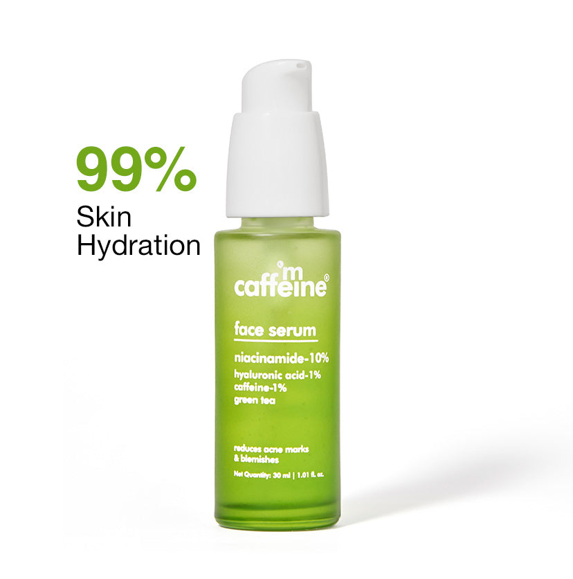 mCaffeine Green Tea & 10% Niacinamide Face Serum - 30ml