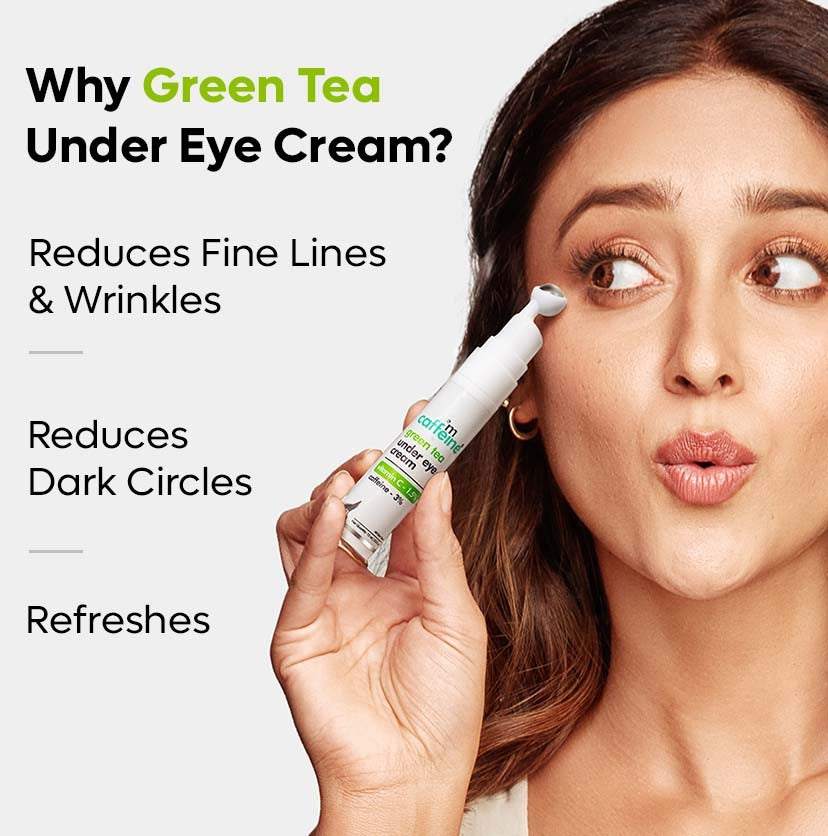 mCaffeine Green Tea Under Eye Cream With 3% Caffeine - 15ml