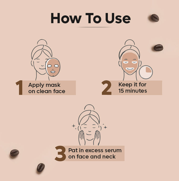 mCaffeine Coconut Water Coffee Sheet Mask - 20g