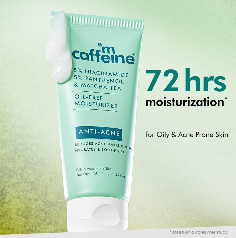 mCaffeine 10% Niacinamide & Panthenol Matcha Tea Oil-Free Moisturizer- 50ml