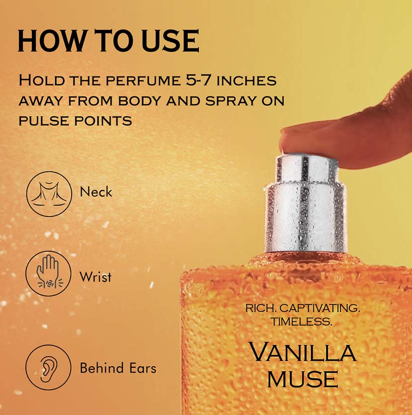 mCaffeine Vanilla Muse Perfume + Cherry Wine Perfume (combo)