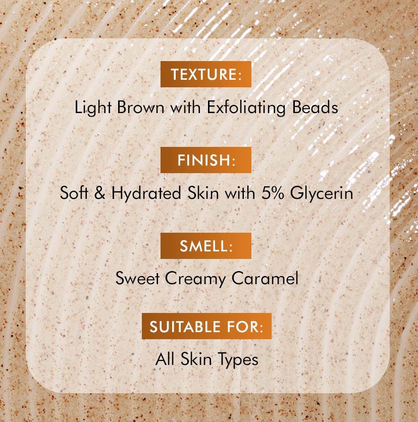 mCaffeine Exfoliating Caramel Crunch Body Wash - 300ml