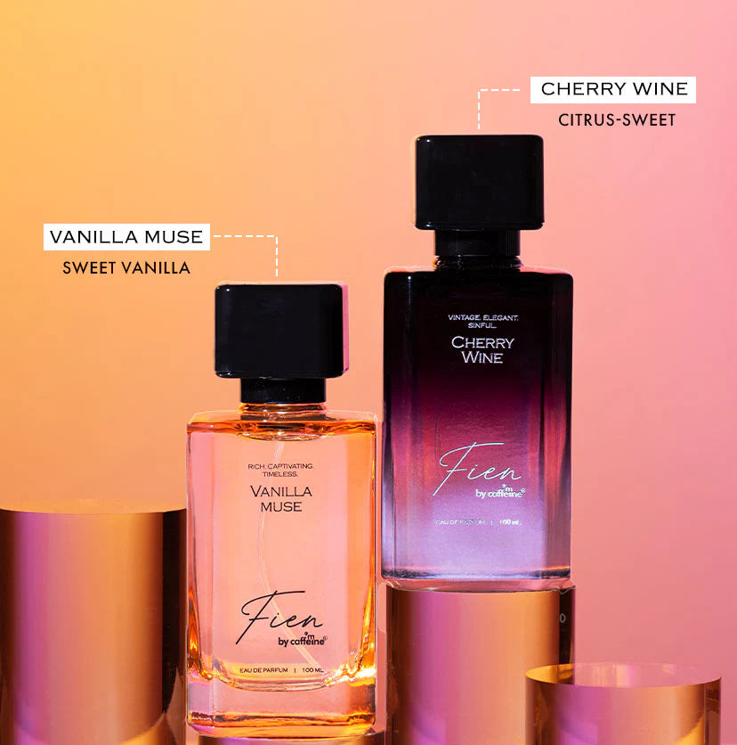 mCaffeine Vanilla Muse Perfume + Cherry Wine Perfume (combo)