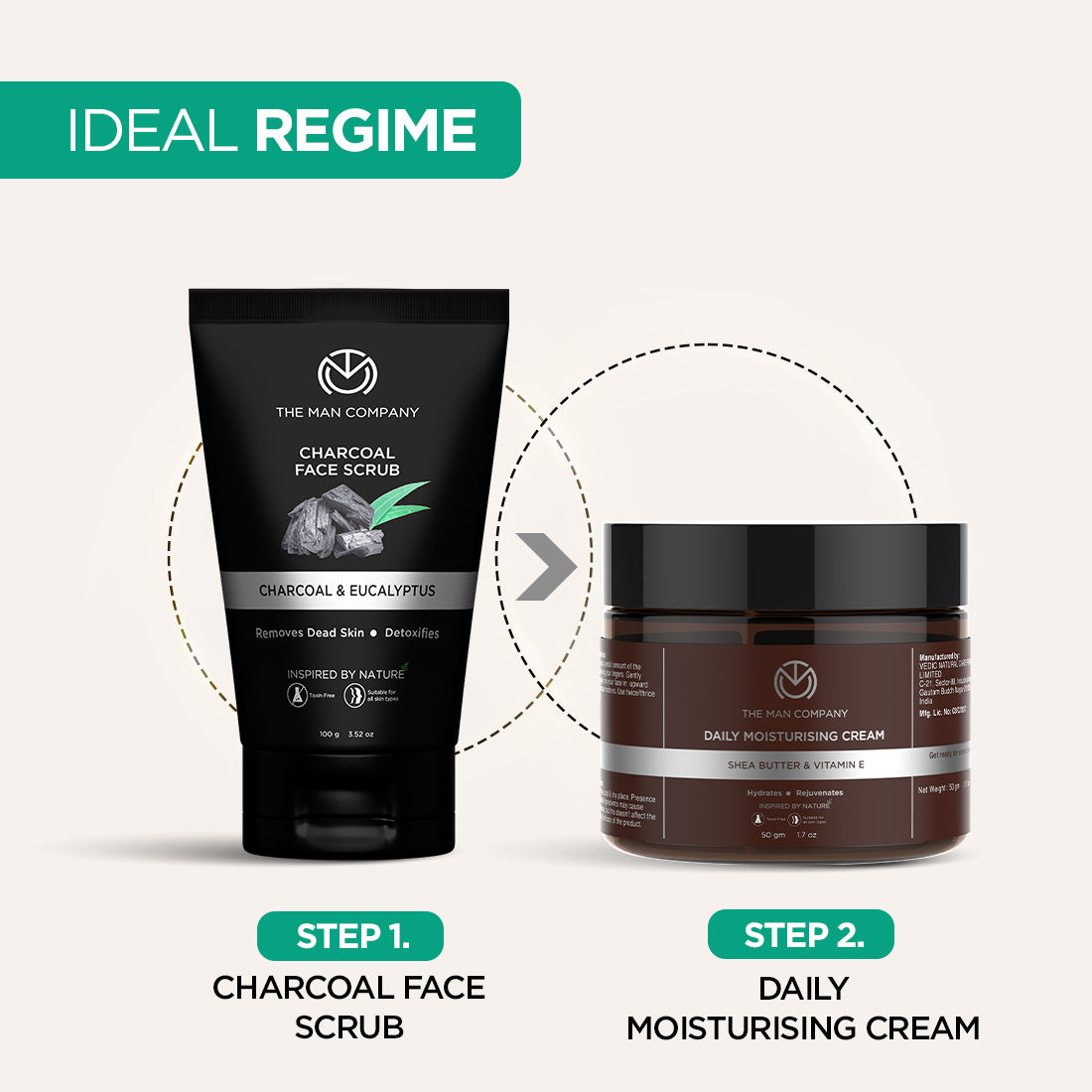 The Man Company Charcoal Face Scrub - 100g