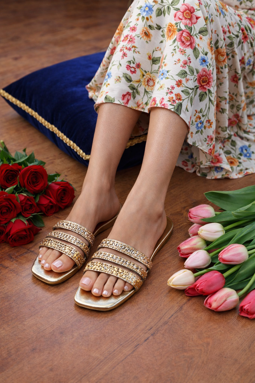 Sandal Stories Sitara Zariya Luxe Flats