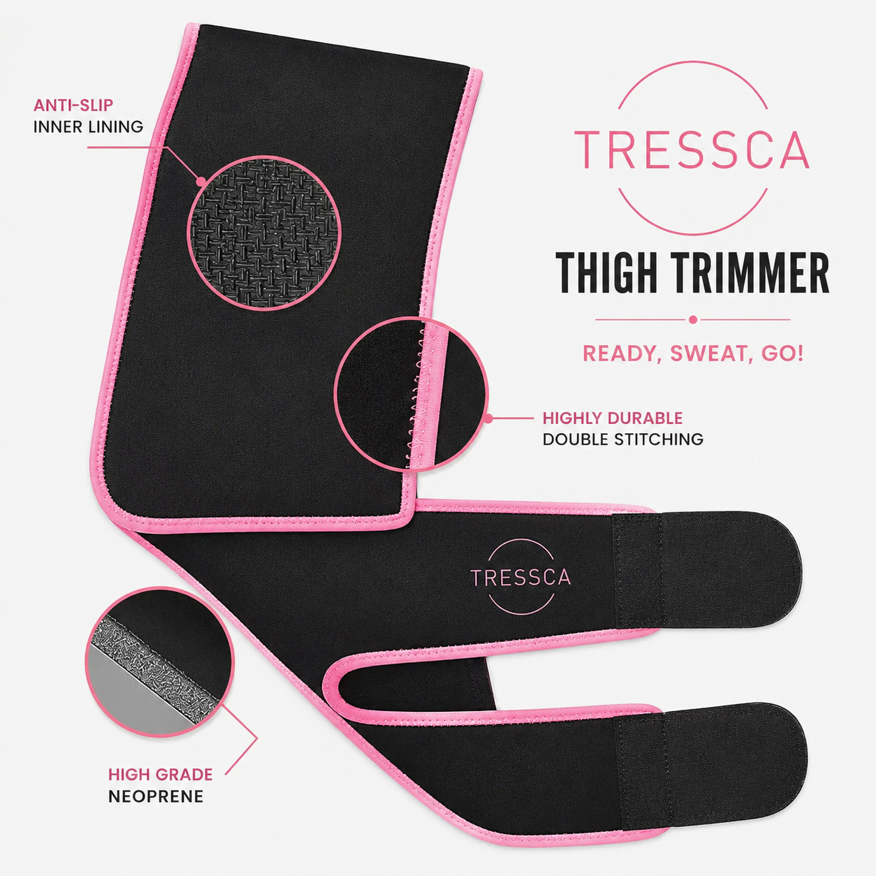 Tressca Sweat & Sculpt Thigh Trimmer Wraps