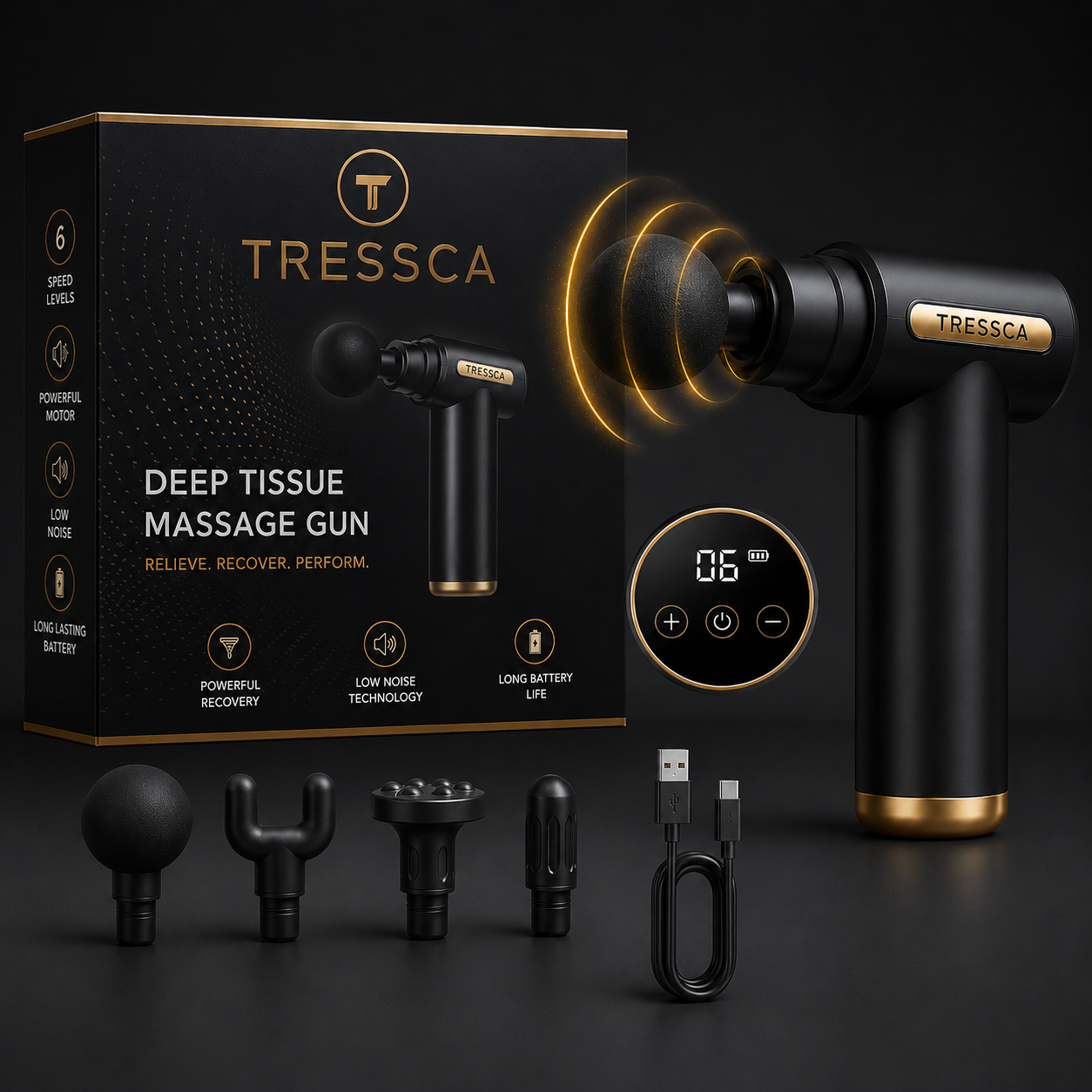 Tressca Smart Recovery Massage Gun