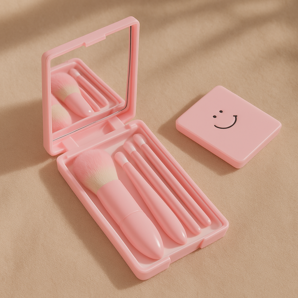 Cuffs N Lashes Mini Brush Set Of 5 - Baby Pink