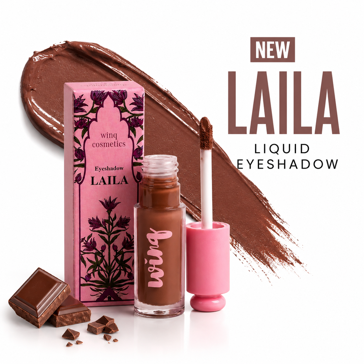 Winq Cosmetics Liquid Matte Eyeshadow - LAILA (Brown)