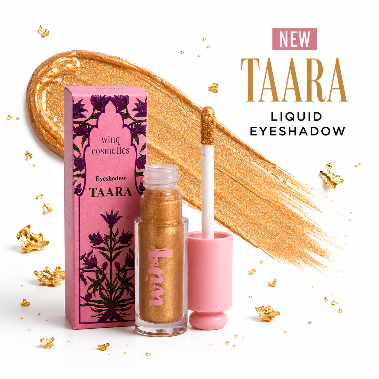 Winq Cosmetics Liquid Matte Eyeshadow - TAARA (Gold)