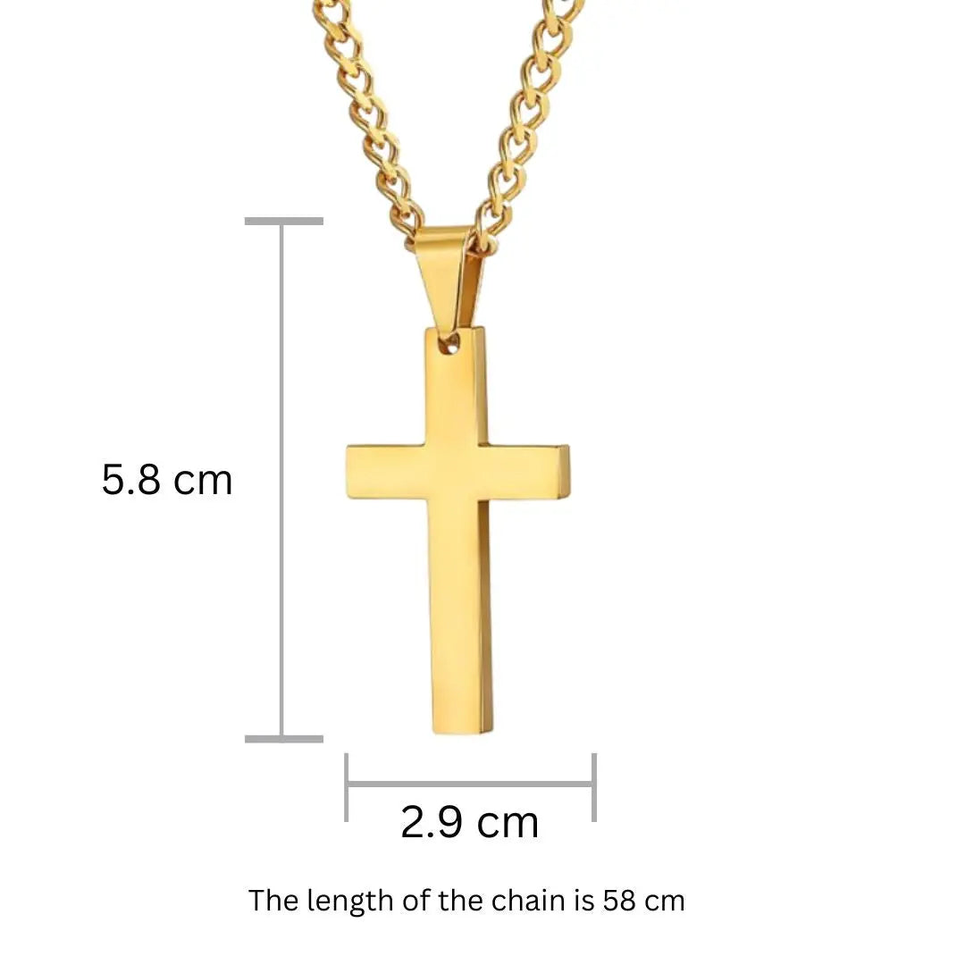 Salty Christ's Crucifix Gold Chain