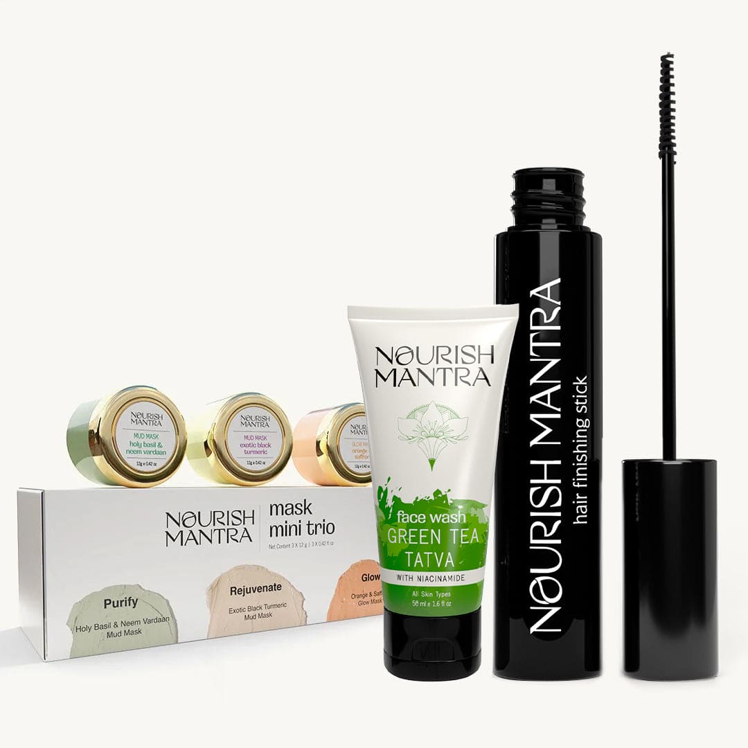 Nourish Mantra Clear Skin and Sleek Hair Combo