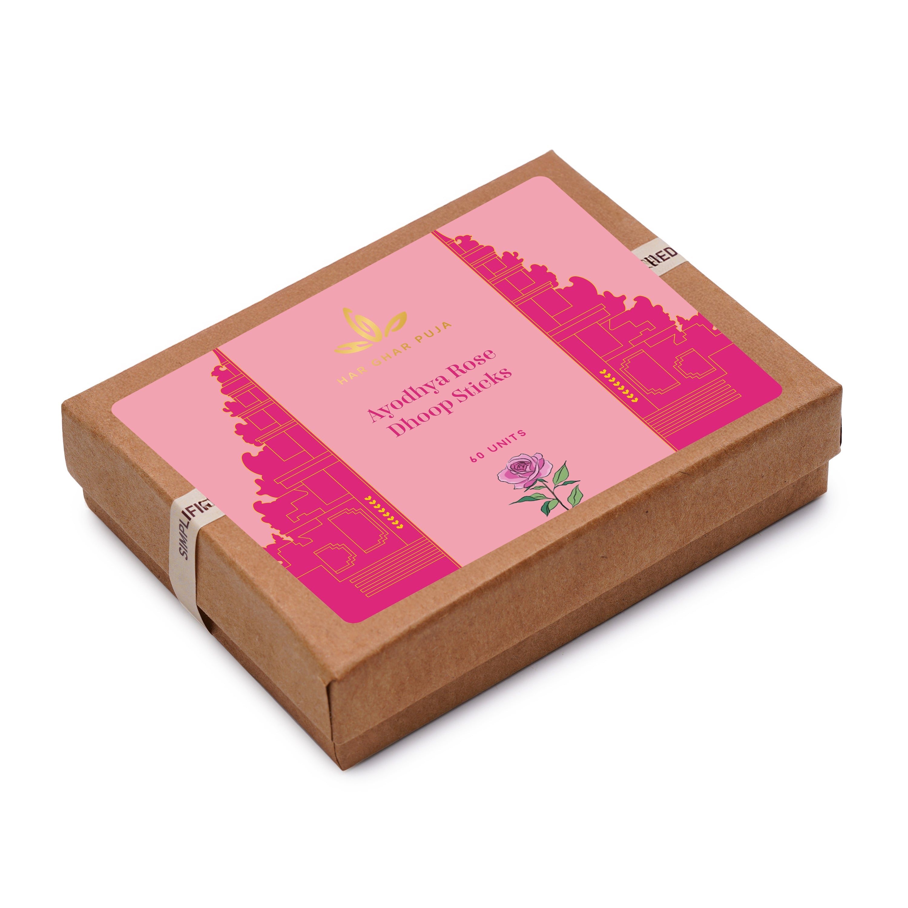 Har Ghar Puja Ayodhya Rose Dhoop Sticks
