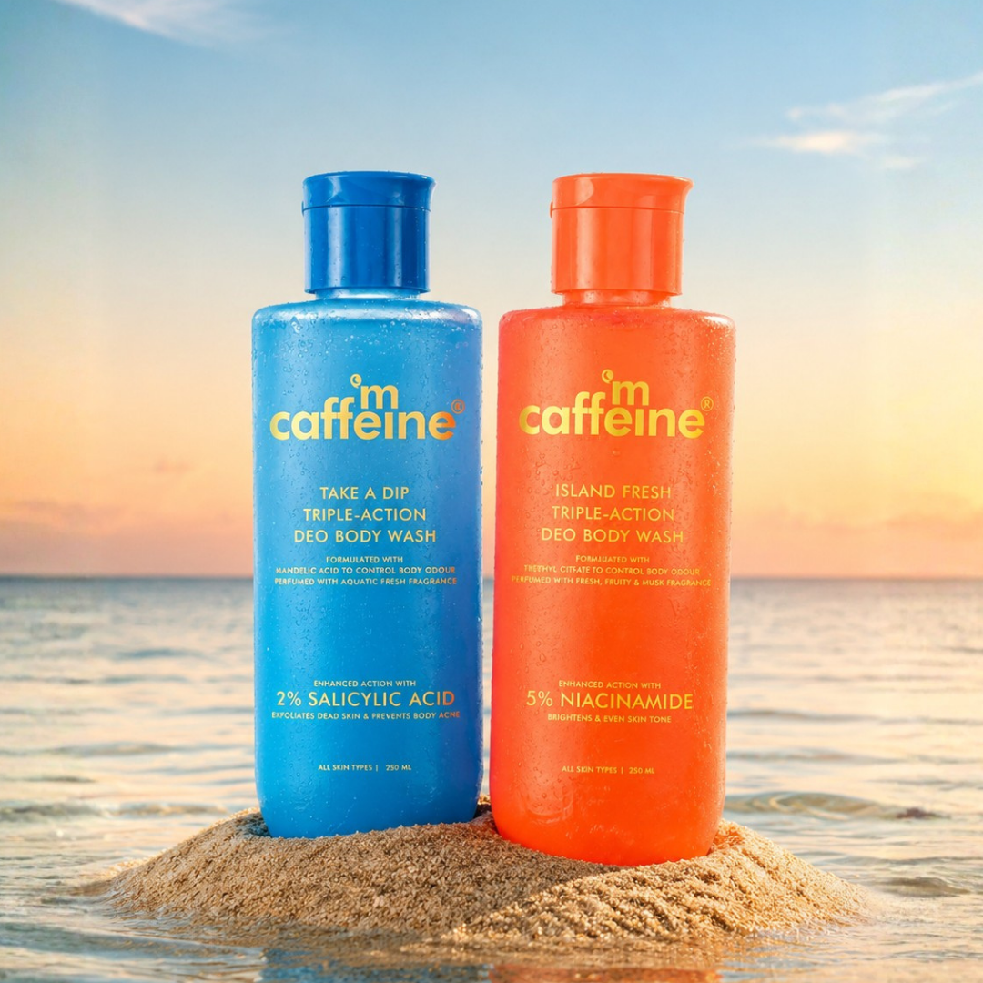 mCaffeine Take A Dip + Island Fresh Perfumed Body Wash (combo)