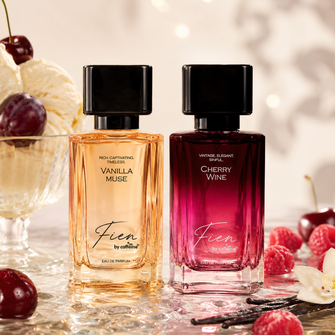 mCaffeine Vanilla Muse Perfume + Cherry Wine Perfume (combo)