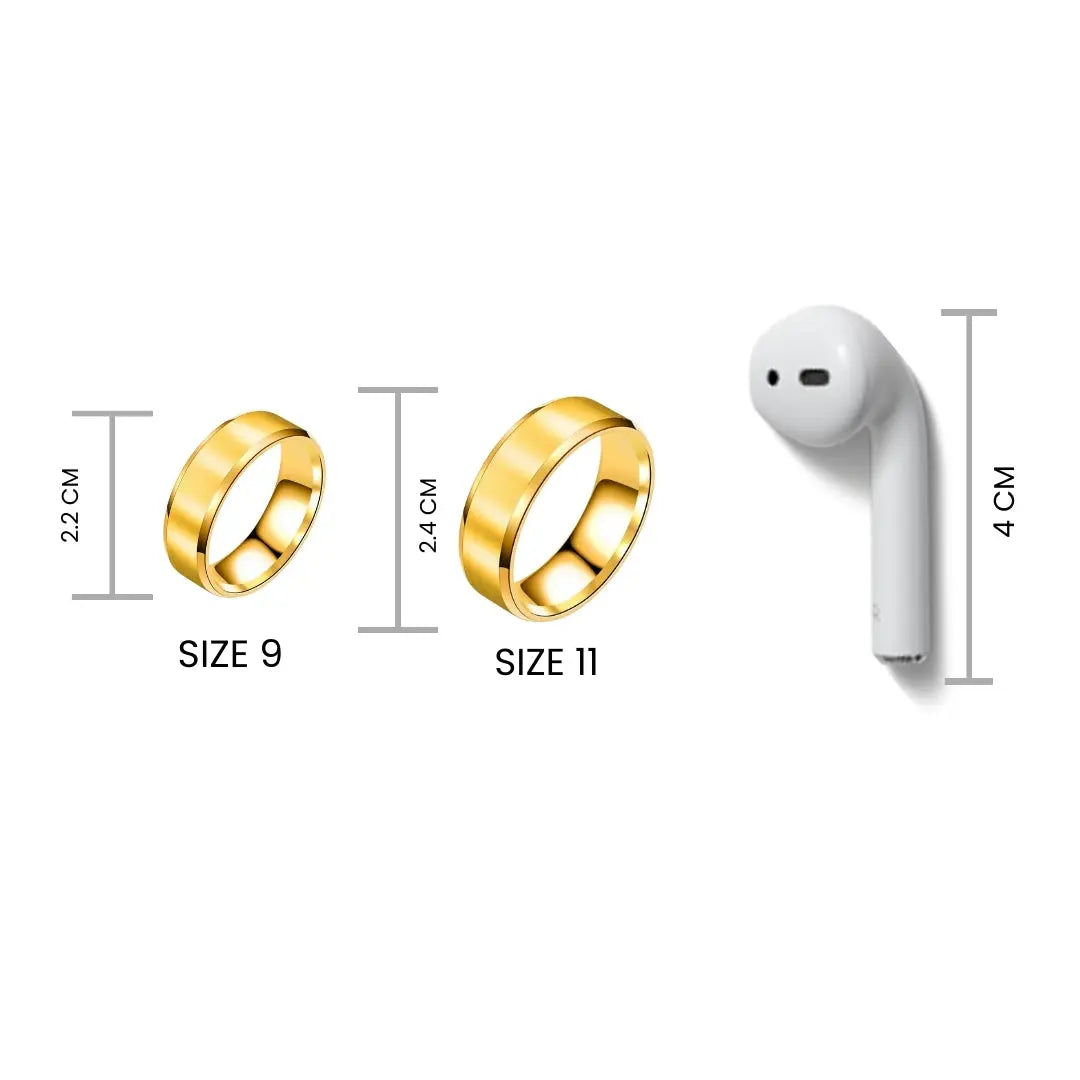 Salty Cool Dude Plain Golden Ring